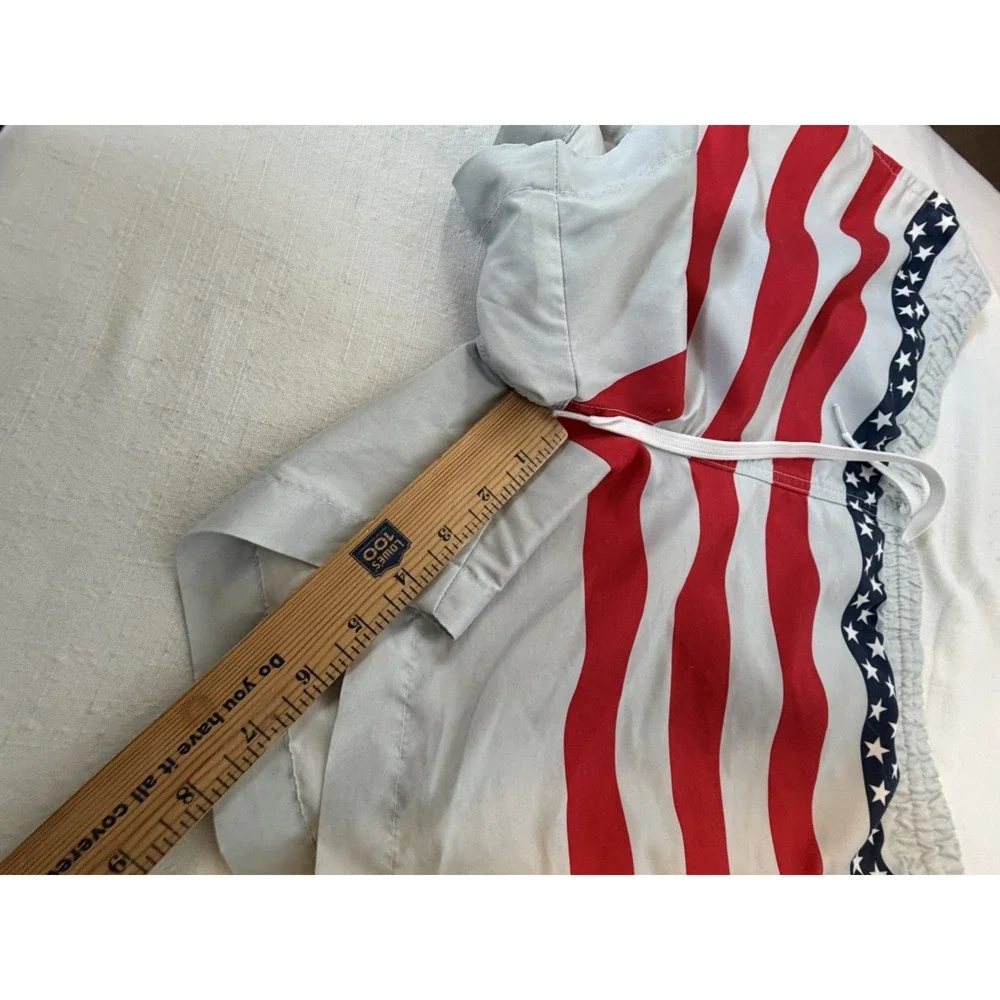 Chubbies USA Flag Swim Trunks Men's Large L Patriotic Lined Beach Shorts USA